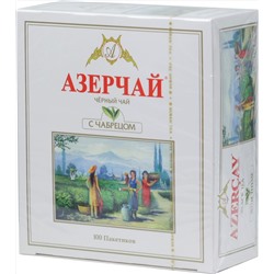 Azercay. Черный с чабрецом 200 гр. карт.упаковка, 100 пак.