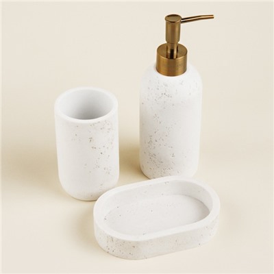 Аксессуары для ванной SL Home, 3 предмета, дозатор для мыла, мыльница, стакан