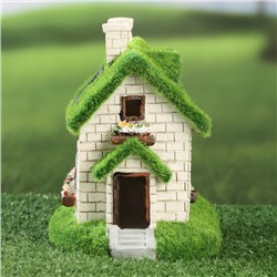 Садовая фигура - фонарь из полистоуна «Домик феи», 20×10×16 см