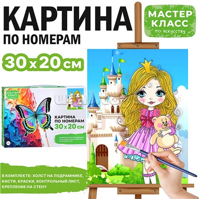 Набор для рисования "Картина по номерам 30х20 см. Принцесса"