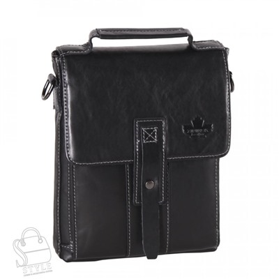 Сумка мужская кожаная кожаный 28813-1Z black  Zinimxs
