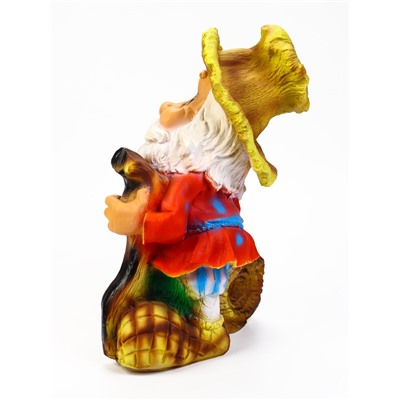 Садовая фигура из полистоуна «Гном - лесовик», 49×27×35 см