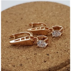 Серьги  коллекция "Xuping" покрытие позолота, 1621, арт.447.371
