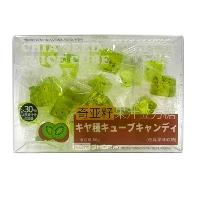 Желейные конфеты с семенами чиа со вкусом киви Guandong Lefen, Китай, 80 г Акция