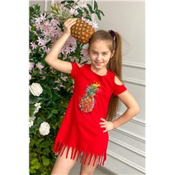 Платье 5055 детское (Красный)