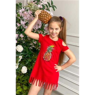 Платье 5055 детское (Красный)