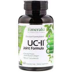 Emerald Laboratories, UC-II Формула для здоровья суставов, 60 растительных капсул