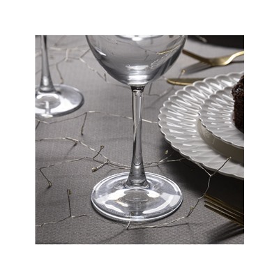 Гирлянда «Мишура» 5 м роса, IP20, серебристая нить, 100 LED, свечение тёплое белое, USB