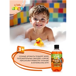 Детский шампунь-гель-пена 3в1, 500 мл, аромат шипучий апельсин, U LAB