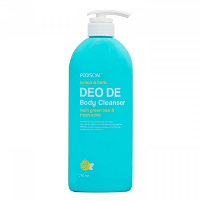 Pedison Дезодорирующий гель для душа Лимон и мята 750 мл Lemon & Herb Deo De Body Cleanser