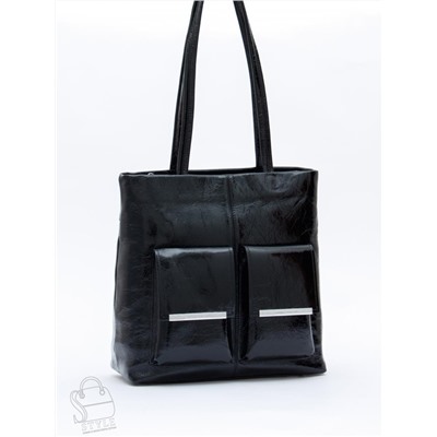 Сумка женская кожаная 0929CY black Polina&Eiterou