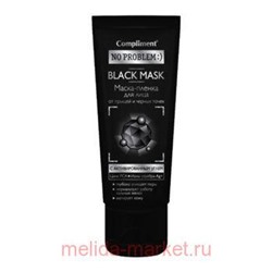 Compliment No Problem Маска-пленка для лица от прыщей и черных точек BLACK MASK 80 мл