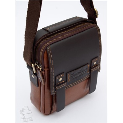 Сумка мужская кожаная 3012TR d.brown Tough Ryder в Новосибирске