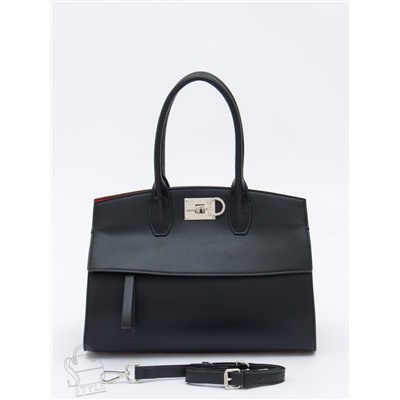 Сумка женская кожаная 1049M black Polina&Eiterou