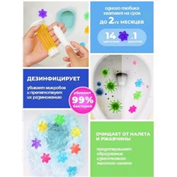 Гель освежитель-очиститель для унитаза в форме шприца, апельсин