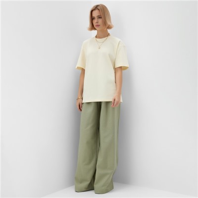 Футболка женская MINAKU, цвет молочный, размер 42-44