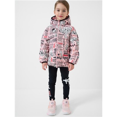 Куртка текстильная с полиуретановым покрытием для девочек