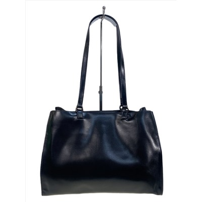 Женская сумка из натуральной кожи, цвет черный