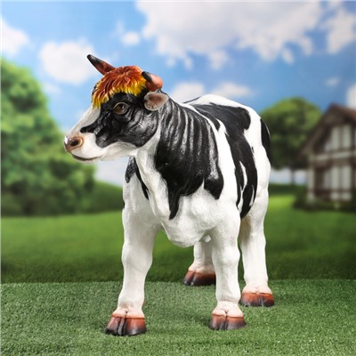 Садовая фигура из полистоуна «Корова», 79×26×50 см