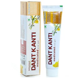 Patanjali Ayurveda Dant Kanti - Medicated Gel / Зубная паста-гель Патанджали 100 г