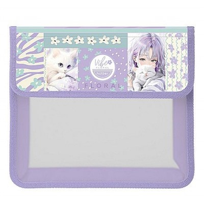 Папка для тетрадей А5 на липучке "Цветочный стиль" 2 отделения (094446) 06067 Хатбер