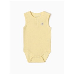 Боди без рукавов Крошка Я Melange, рост 68-74, жёлтое