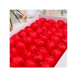 Тюльпаны мыльные красные, набор 50 шт.