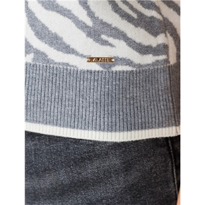 Джемпер жаккардовой вязки с кашемиром