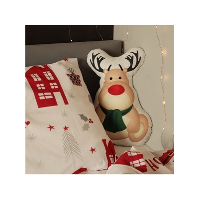 Подушка декоративная новогодняя «Этель. Олень» 30×32 см