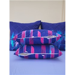 Постельное белье зима-лето из поплина с простыней на резинке - Сити Найт