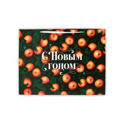 Пакет новогодний ламинированный подарочный «С Новым годом», XXL 61×46×20 см