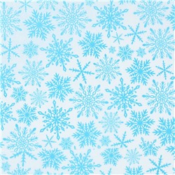Упаковочная бумага на Новый год тишью «Снежинки», 50×70 см