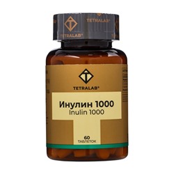 Пребиотик Инулин TETRALAB, улучшение работы кишечника и пищеварения, 1000 мг, 60 таблеток