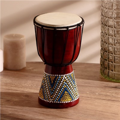 УЦЕНКА Сувенирный музыкальный инструмент «Барабан Джембе» 25×14×14 см МИКС