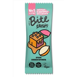 Батончик Crispy в тёмном шоколаде "Арахис-Соленая Карамель" 45г ЭКОПРОДУКТЫ, 1187725