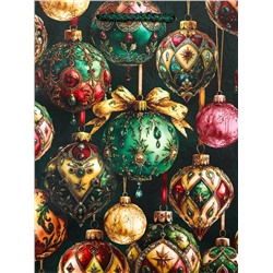 Пакет подарочный новогодний ламинированный, «Игрушки Новогодние», 18×10×22.3 см