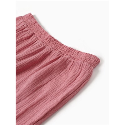 Пижама женская (рубашка, брюки) KAFTAN Basic, размер 40-42, пудрово-розовая