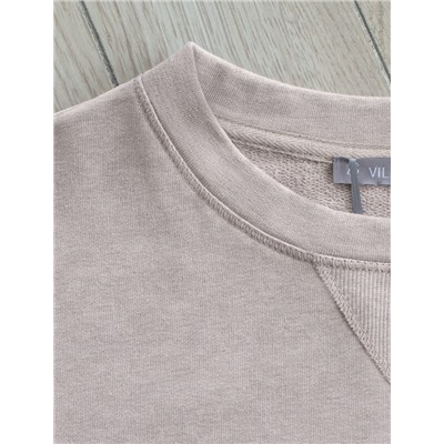 Свитшот из эластичного футера двухнитки с принтом