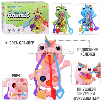 Погремушка-грызунок "Лягушка" в коробке