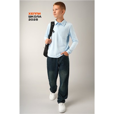 Рубашка-поло с длинным рукавом для мальчика Happyfox