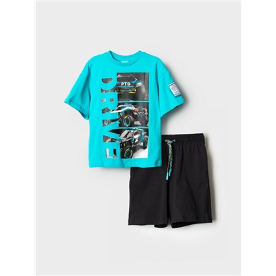 Комплект трикотажный для мальчиков: фуфайка (футболка), шорты