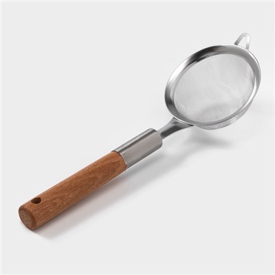 Сито - дуршлаг с ручкой Доляна «Валдай», d=8.8 см, нержавеющая сталь