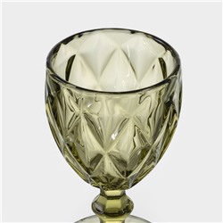 Бокалы для вина Magistro «Круиз», 250 мл, набор 2 шт., стекло, зелёные