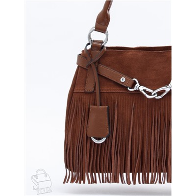 Сумка женская кожаная 98400MSS coffee Velina Fabbiano-Safenta