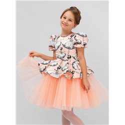 Платье нарядное для девочки SP2010 (Персиковый)