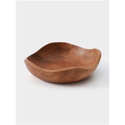 Тарелка, 18×18×5 см, тиковое дерево