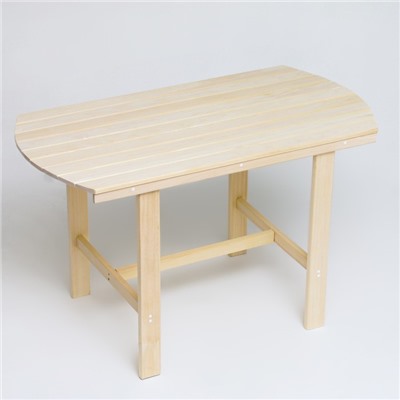 Стол для бани и дачи, 120×63×70 см, деревянный, липа