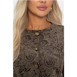 Костюм с юбкой Мэдди (коричневый) К14340-10М