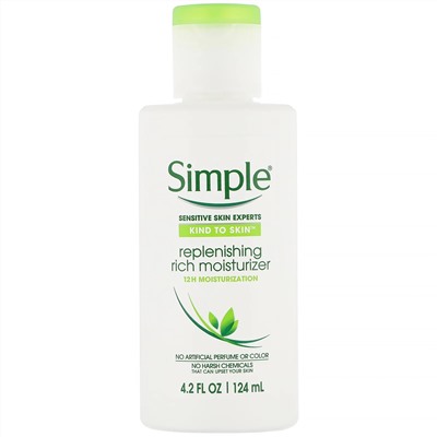 Simple Skincare, Регенерирующий глубоко увлажняющий крем, 4,2 унции (124 мл)
