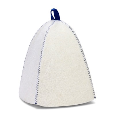 Шапка для бани и сауны «Русские традиции», полиэфир, шерсть, белая